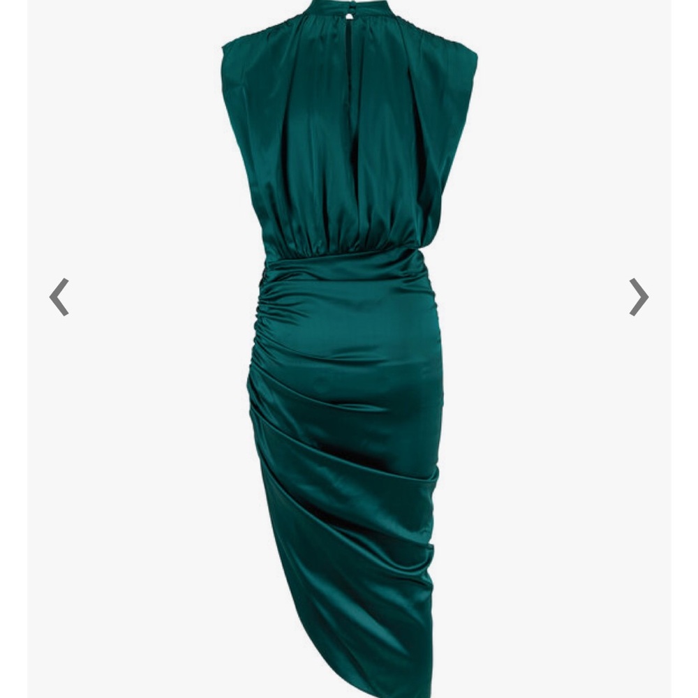 Veronica Beard Kendall Green Silk Dress 2 View 2